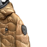 Giubbotti Donna Blauer - Giubbini Corto Imbottito Piuma Ad Onde Camelia - Marrone