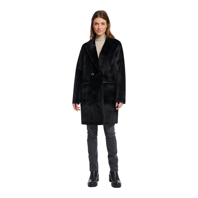 Cappotti Donna RINO & PELLE - Reversible double breasted coat - Nero