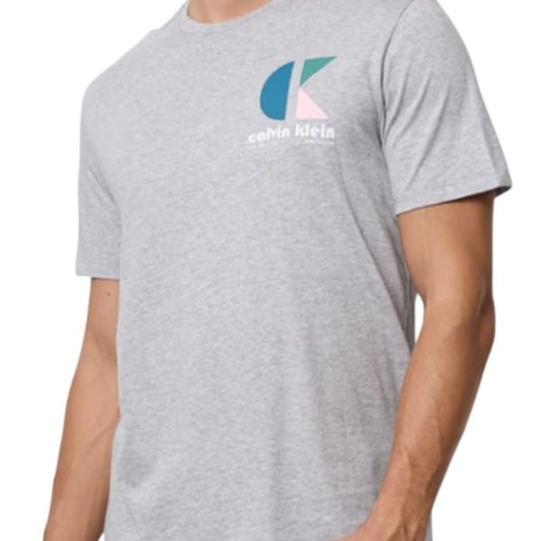 T-shirt Uomo Calvin Klein - SS 30s EU CK BH LOGO GRAPHIC TEE - Grigio