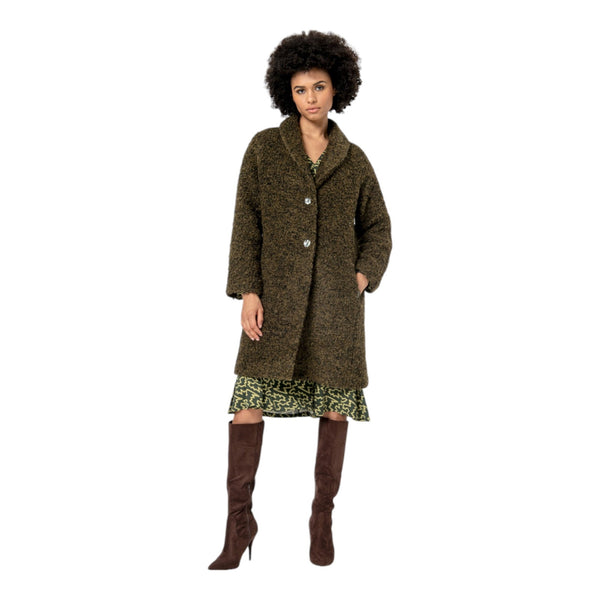 Cappotti Donna Surkana - Cappotto in pelliccia bouclé - Verde