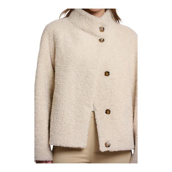 Cappotti Donna RINO & PELLE - Jacket with high collar - Panna