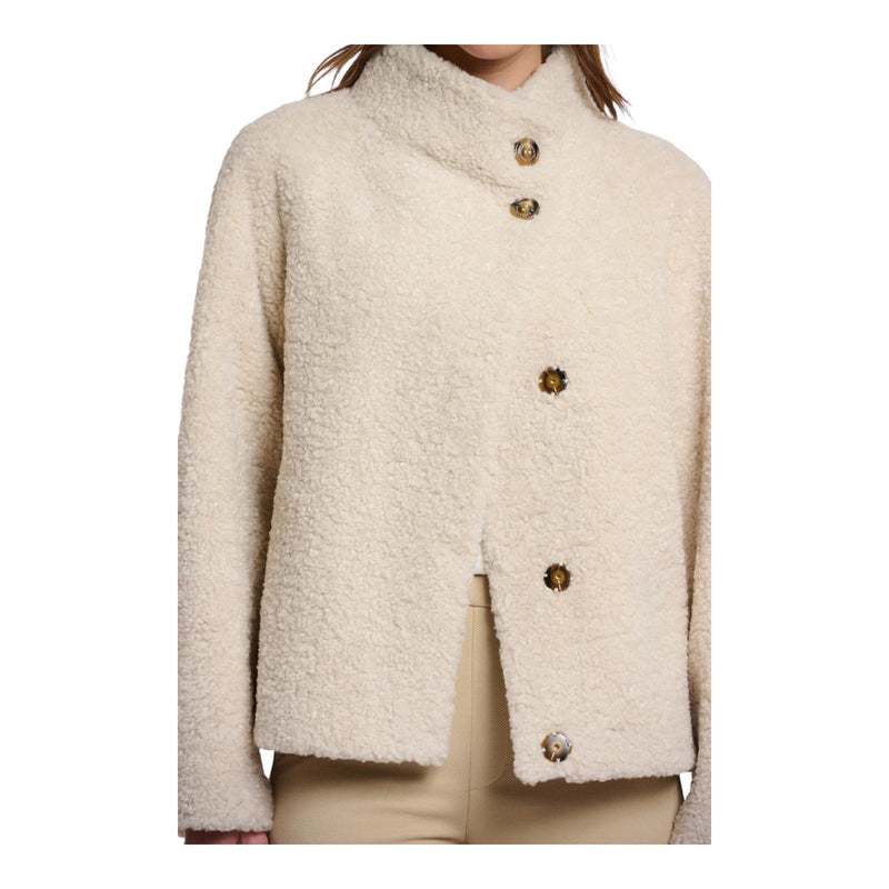 Cappotti Donna RINO & PELLE - Jacket with high collar - Panna