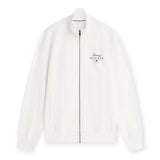 Felpe senza cappuccio Uomo Tommy Hilfiger - Script Stack Fz Stand Collar - Bianco