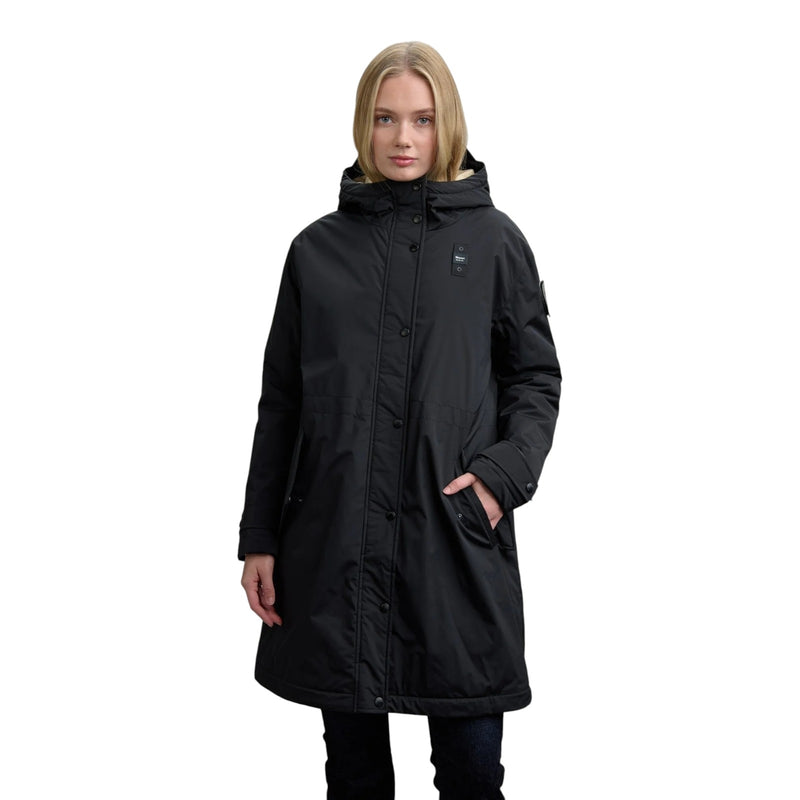 Giubbotti Donna Blauer - Payne Impermeabile / Trench Lunghi Nastrati - Nero