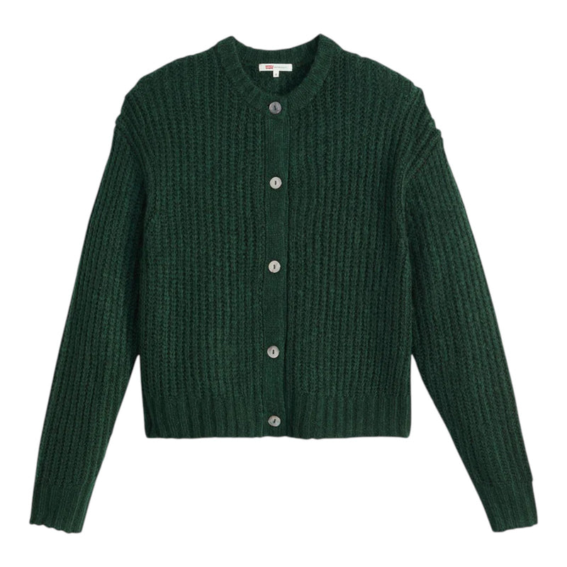 Cardigan Donna Levi's - Luna Shell Button Cardi Mountain View - Verde