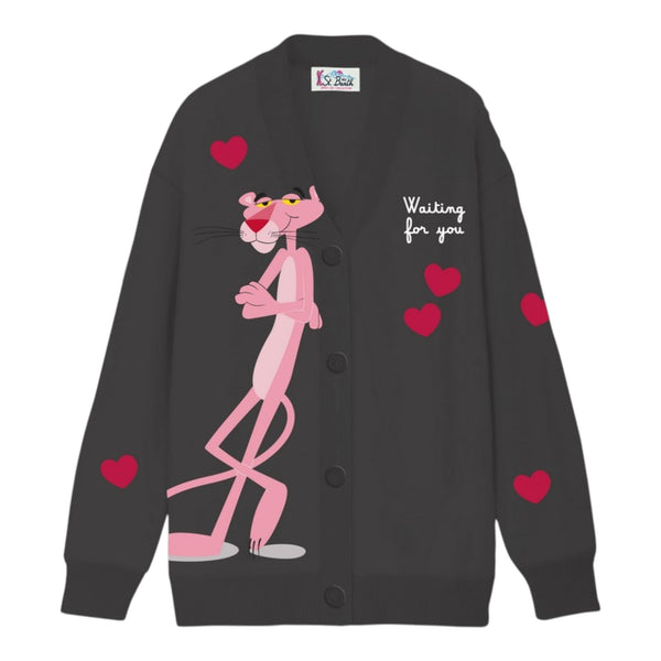 Cardigan Donna Mc2 Saint Barth - Sasi Long Jacquard Cardigan - Nero