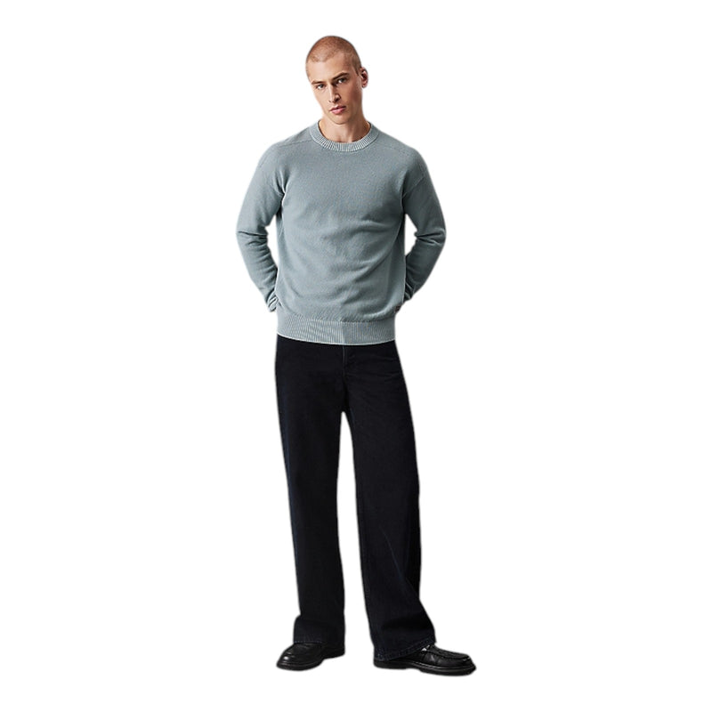 Maglioni Uomo Calvin Klein - Casual Texture Sweater - Grigio