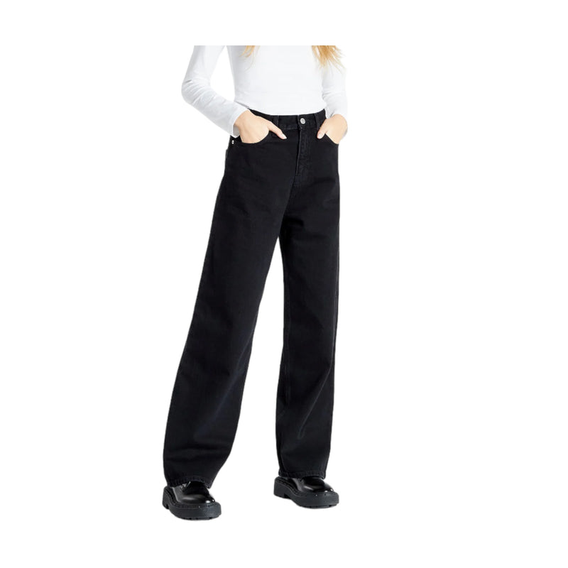 Jeans Donna Calvin Klein - High Rise Relaxed - Nero