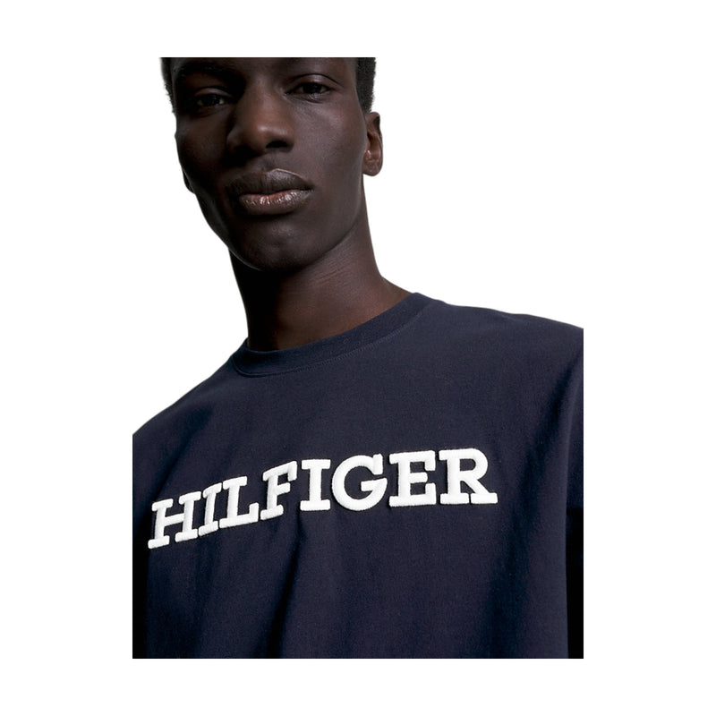 T-shirt Uomo Tommy Hilfiger - Monotype Embro Graph - Blu