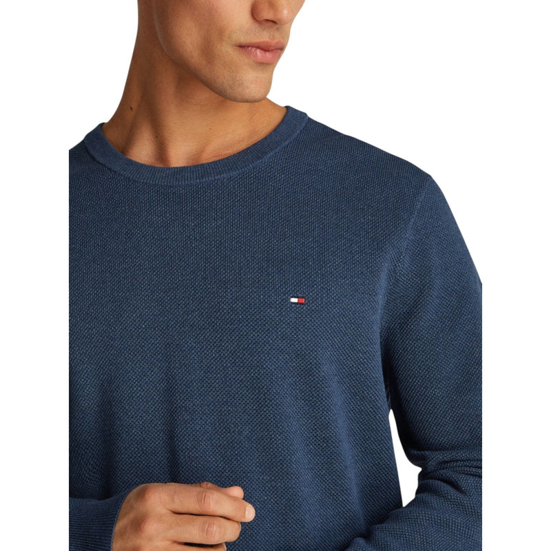 Maglioni Uomo Tommy Hilfiger - Essential Structure Crew Neck - Avio