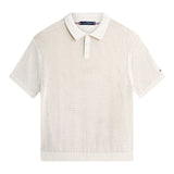 Polo Uomo Tommy Hilfiger - Open Knit Ss Polo - Beige