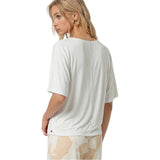T-shirt Donna Surkana - T-shirt a maniche corte, maniche a palloncino - Bianco
