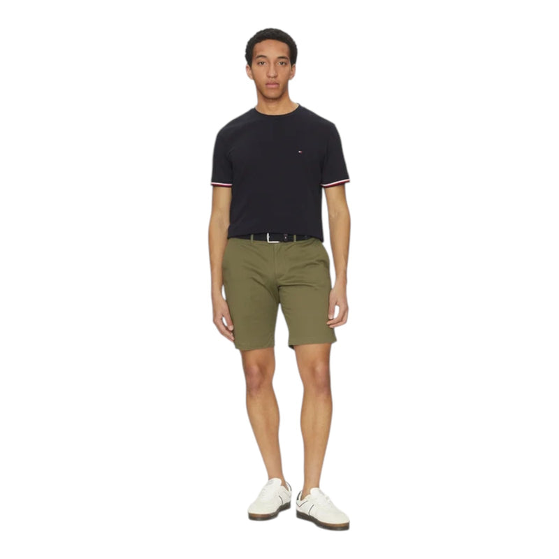 T-shirt Uomo Tommy Hilfiger - Global Stripe Cuff Tee - Blu