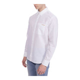 Camicie casual Uomo Calvin Klein - Linen Cotton Shirt - Bianco