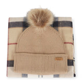 Coordinati invernali Donna Barbour - Dover Beanie & Hailes Scarf Gift Set - Beige