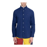 Camicie casual Uomo Tommy Hilfiger - Chambray Rf Shirt - Blu