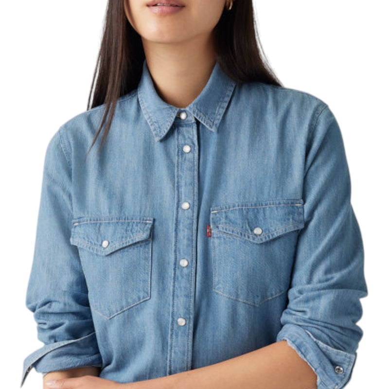 Camicie Donna Levi's - Iconic Western - Celeste