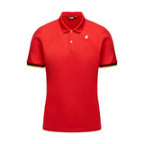 Polo Uomo K-Way - Polo Manica Corta Vincent - Rosso