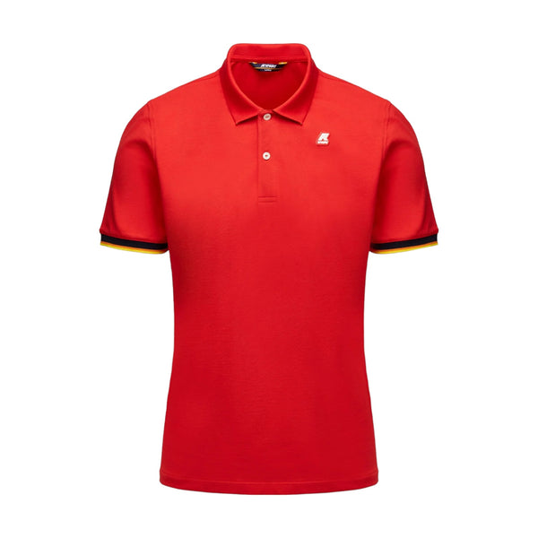 Polo Uomo K-Way - Polo Manica Corta Vincent - Rosso