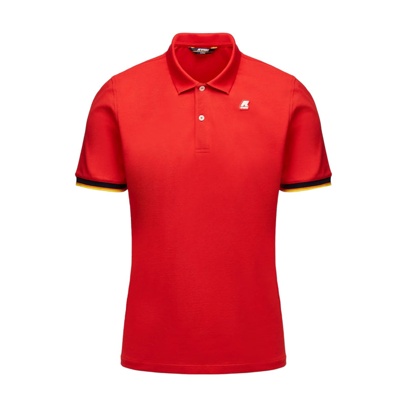 Polo Uomo K-Way - Polo Manica Corta Vincent - Rosso