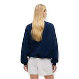 Felpe senza cappuccio Donna Tommy Hilfiger - Varsity Crest Mdrn Sweatshirt - Blu