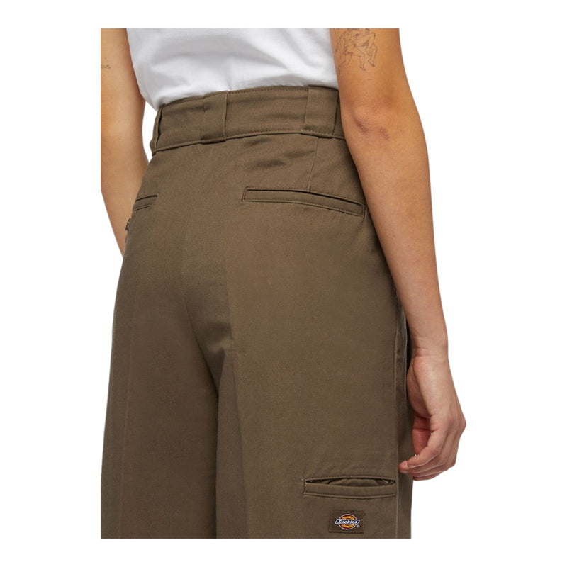 Pantaloni Donna Dickies - Pleated Multi Pocket Workpant - Marrone