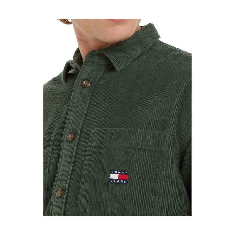 Camicie casual Uomo Tommy Hilfiger - Tjm Casual Corduroy - Verde