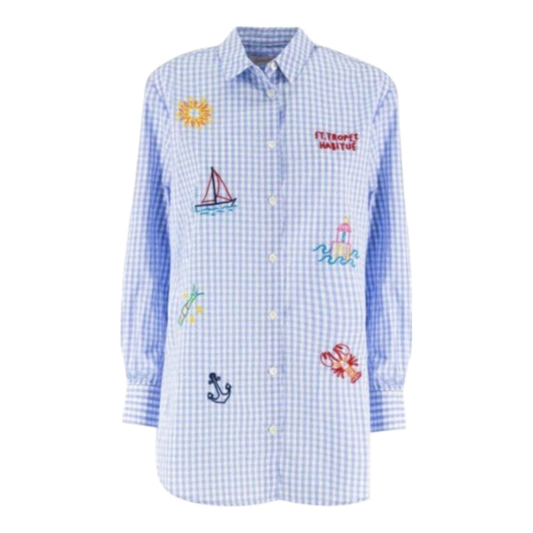 Bluse e camicie Donna Mc2 Saint Barth - Brigitte	Shirt Popeline - Azzurro
