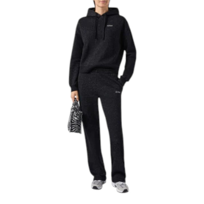 Felpe con cappuccio Ragazza Mc2 Saint Barth - Girl Sweatshirt In Lurex Fleece - Nero