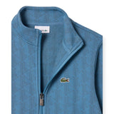 Felpe senza cappuccio Ragazzi Unisex Lacoste - Lcb Monogram Full Zip Top - Azzurro