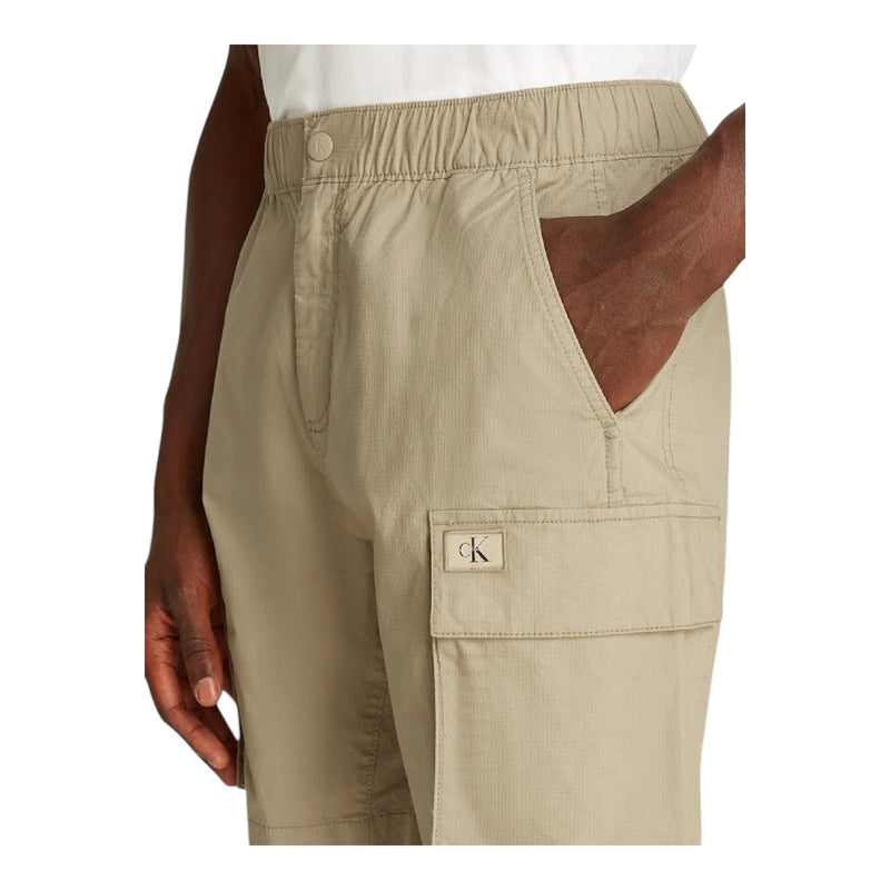 Bermuda Uomo Calvin Klein - Washed Cargo Short - Verde
