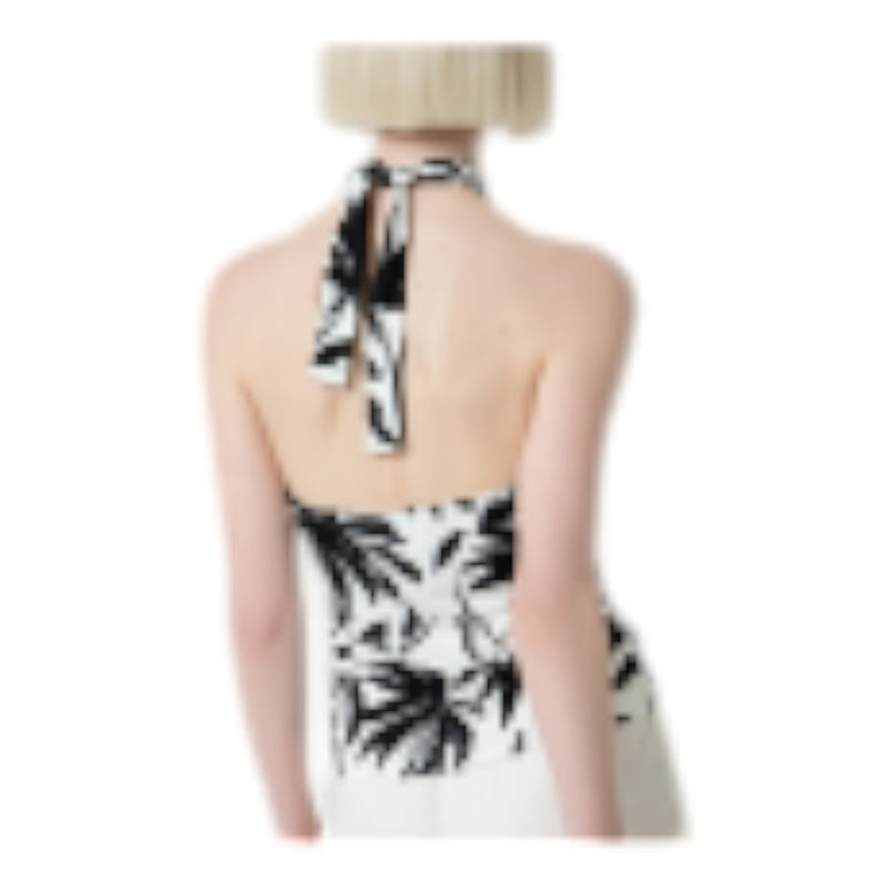 Canotte e top Donna Surkana - Top scollo halter - Nero