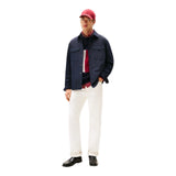 Camicie casual Uomo Tommy Hilfiger - Mix Media Intechno Overshirt - Blu