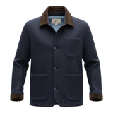 Giacche Uomo Bl'ker - Work Shirt Boiled Wool - Blu