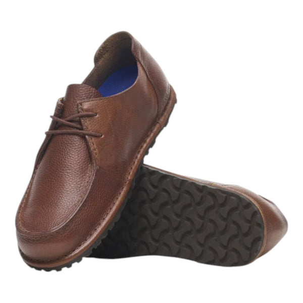 Mocassini Uomo Birkenstock - Utti Lace N roast, Natural Leather - Marrone