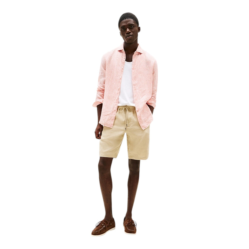 Bermuda Uomo Tommy Hilfiger - Harlem Po Linen Short - Beige