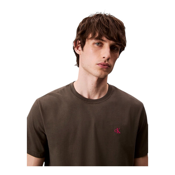 T-shirt Uomo Calvin Klein - Ss Easy Monogram Tee - Grigio