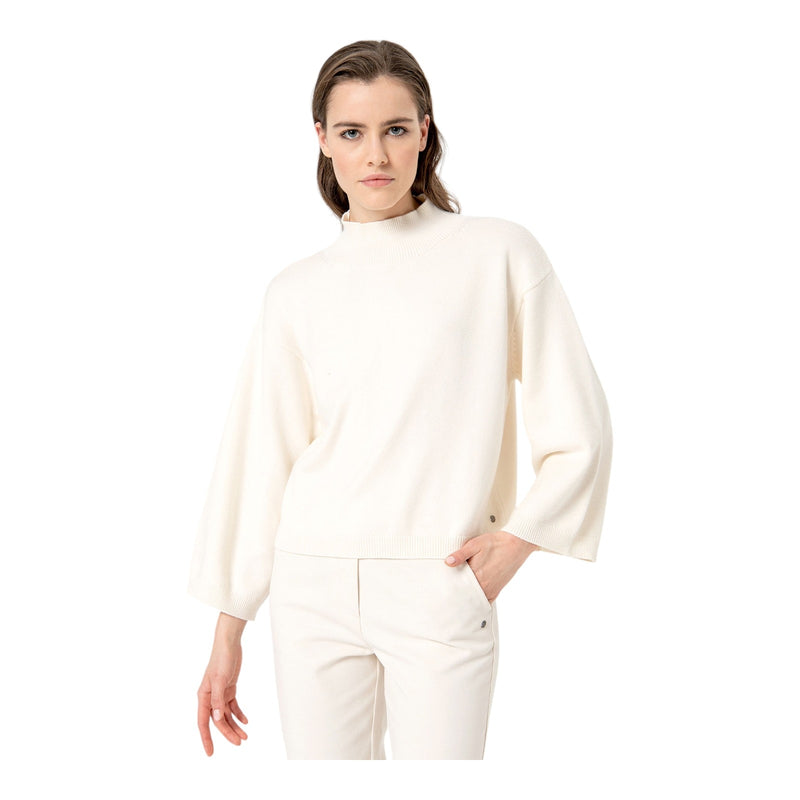 Maglie Donna Surkana - Pullover dolcevita Perkins, maniche svasate - Panna