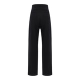 Pantaloni Donna MACRON CLUB HOUSE - Mch Fcf Wmn Luna Milo Long Pant Baln Blk - Nero