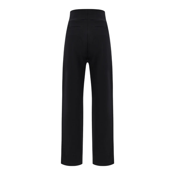 Pantaloni Donna MACRON CLUB HOUSE - Mch Fcf Wmn Luna Milo Long Pant Baln Blk - Nero