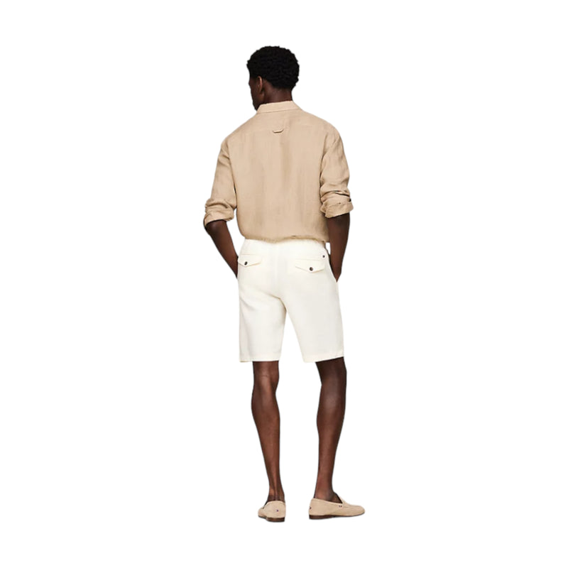 Bermuda Uomo Tommy Hilfiger - Harlem Po Drws Linen - Panna