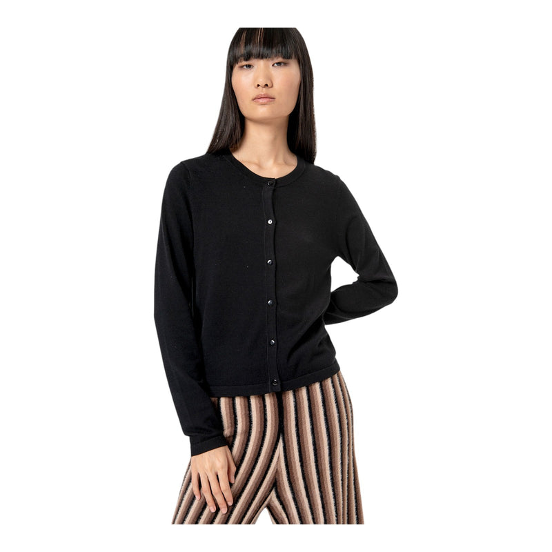 Cardigan Donna Surkana - Cardigan con scollo rotondo - Nero