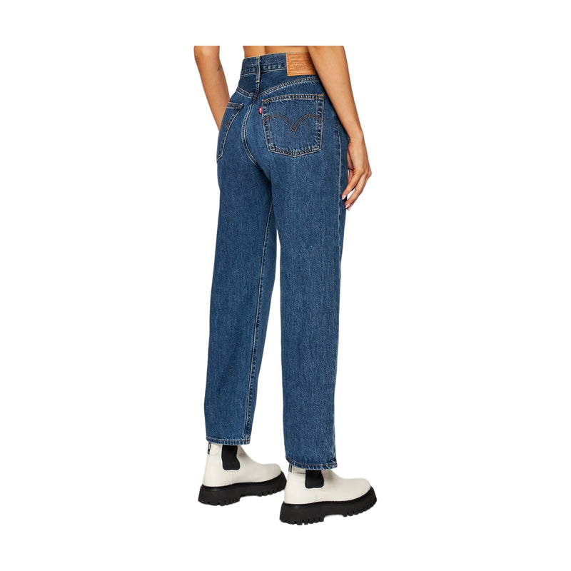 Jeans Donna Levi's - Ribcage Straight Ankle - Blu