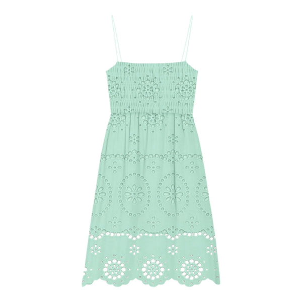 Vestiti casual Donna Mc2 Saint Barth - Hawa Woman Flounced Short Dress - Menta