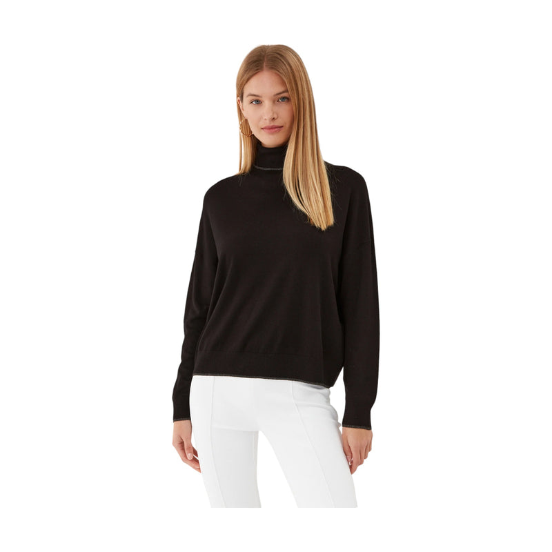 Maglie Donna Liu Jo - Ecs Maglia Chiusa M/L D/Vita - Nero