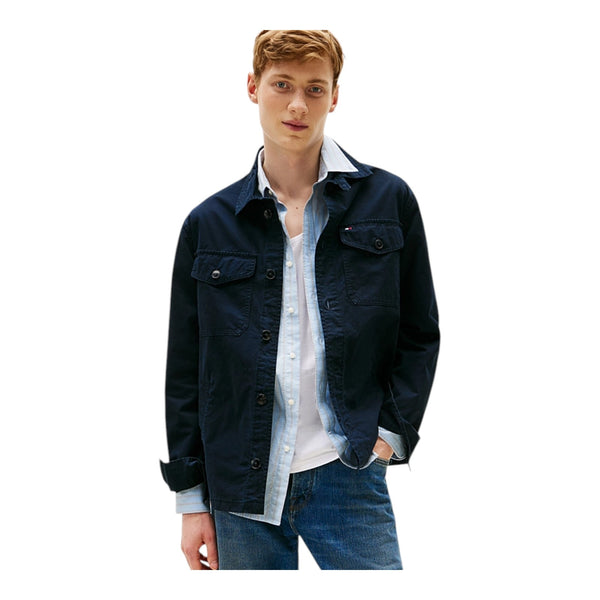 Camicie casual Uomo Tommy Hilfiger - Cotton Twill Shirt Jacket - Blu