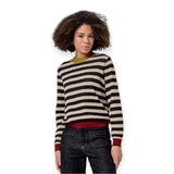 Maglioni Donna Surkana - Maglione girocollo a righe - Nero