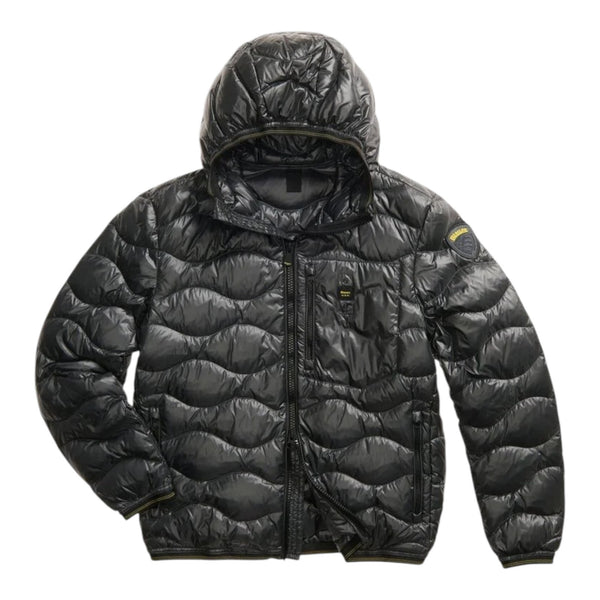 Piumini Uomo Blauer - Wave Giubbini Corti Imbottito Piuma - Nero