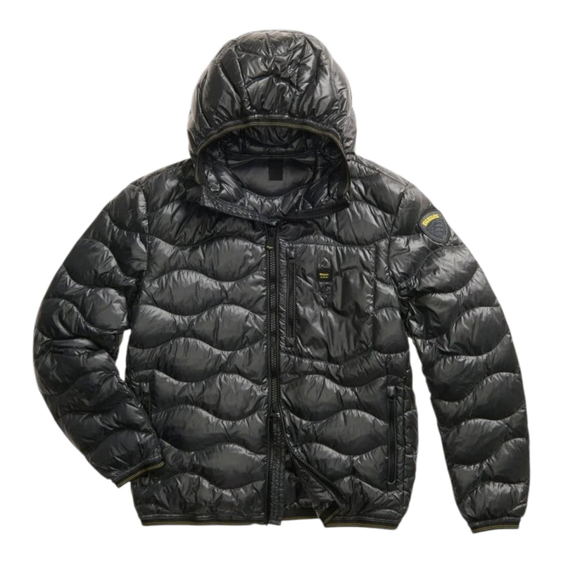 Piumini Uomo Blauer - Wave Giubbini Corti Imbottito Piuma - Nero