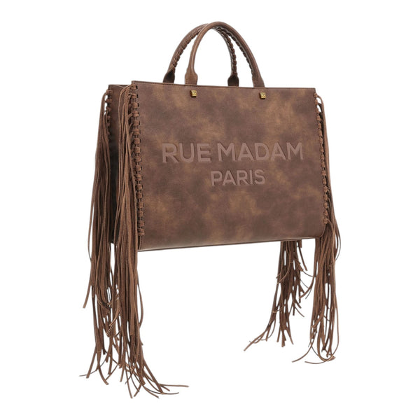 Borse a mano Donna Rue Madam Paris - Texas Tote Bag - Cognac